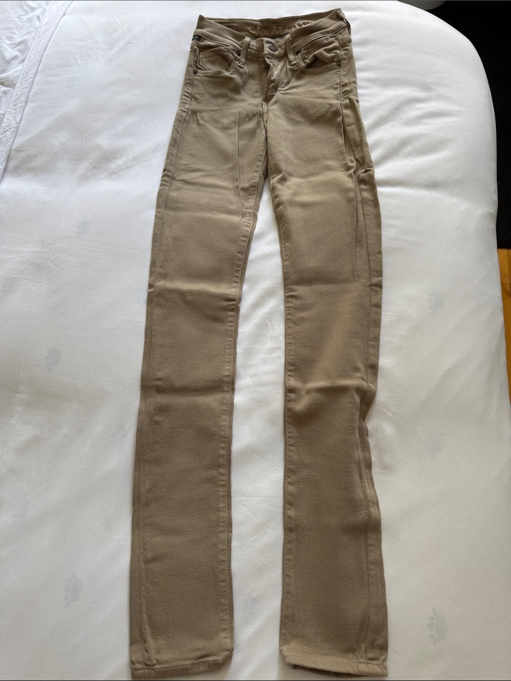 Citizens Of Humanity Beige Straight-Leg Jeans